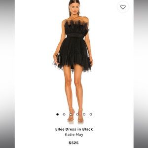 Revolve black poof dress
